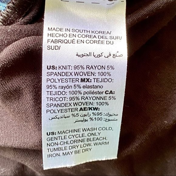 Chico's Floral Double Front Layered Long Sleeve Tunic Blouse Size 3 XL 16 - Picture 9 of 9